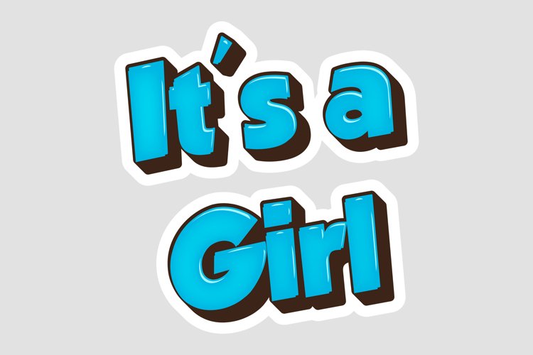 It's a Girl Message Stickers, Enhancing Communications example image 1