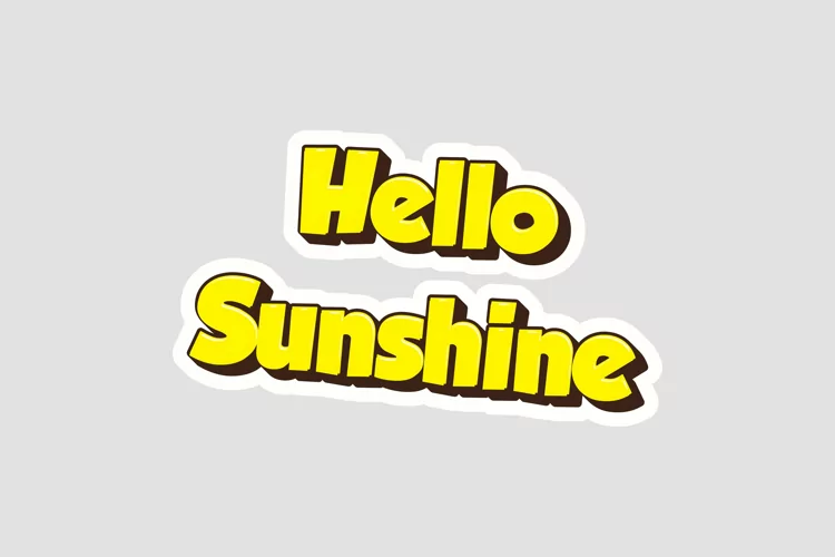 Hello Sunshine Message Stickers, Enhancing Communications