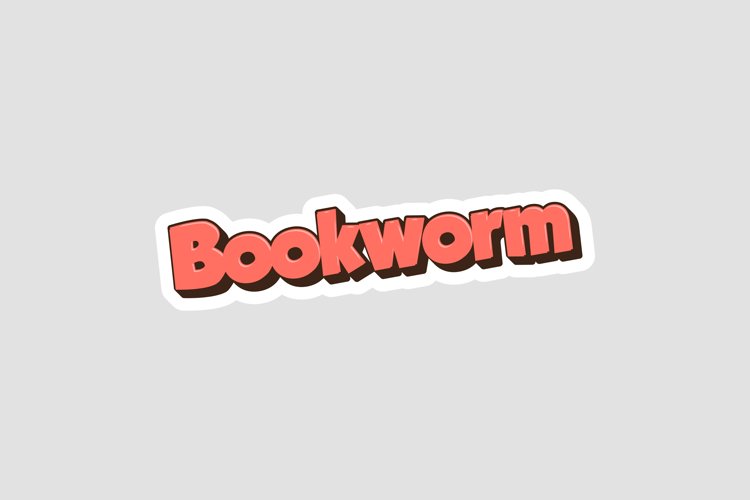 Bookworm Message Stickers, Enhancing Communications example image 1