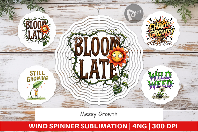 Messy Growth Blooming Wind Spinner