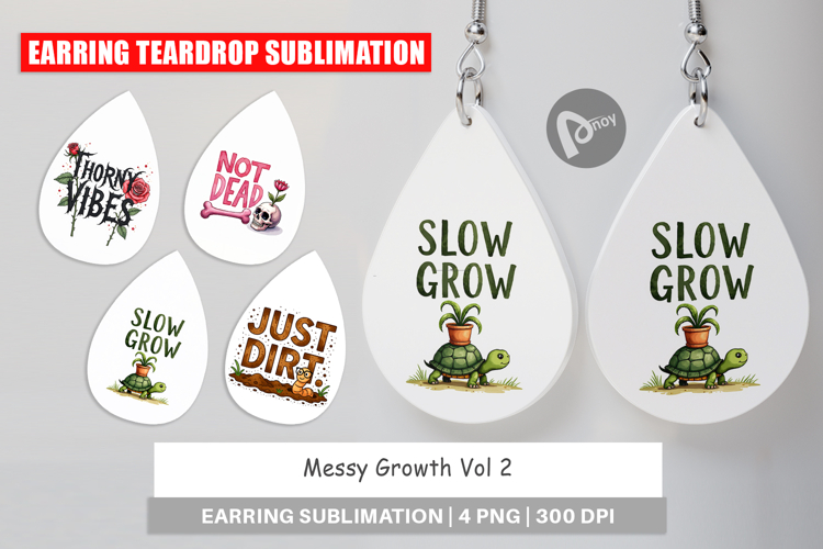 Messy Growth Blooming Earring