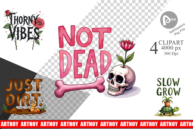 Messy Growth Blooming Clipart