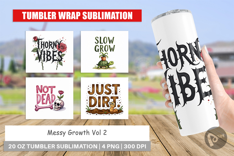 Messy Growth Blooming Tumbler