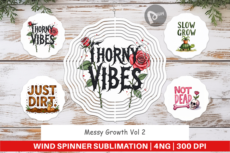 Messy Growth Blooming Wind Spinner