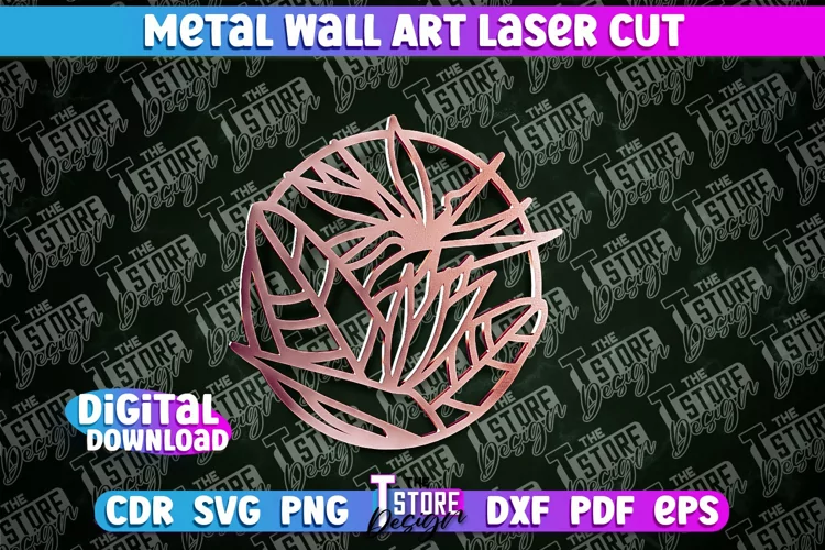 Metal Wall Art Laser Cut | Metal Flowers Laser Cut Design