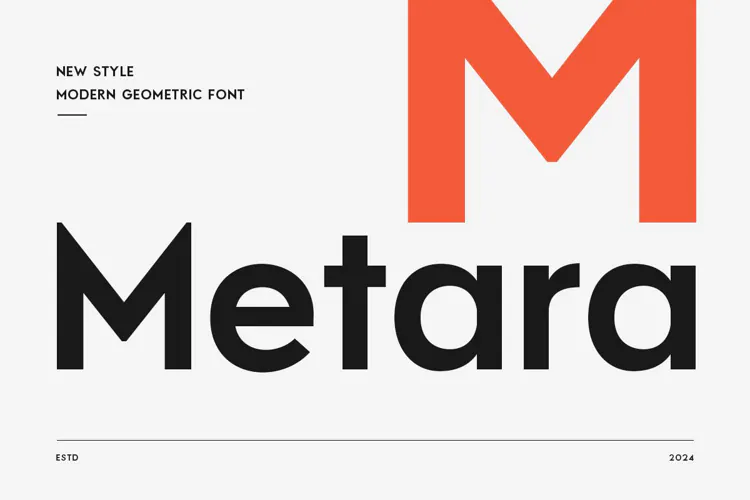 Metara - Modern Geometric Font