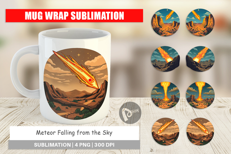 Mug Wrap Falling Meteor
