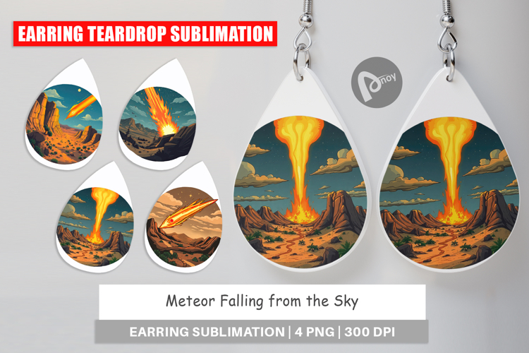 Earring Falling Meteor