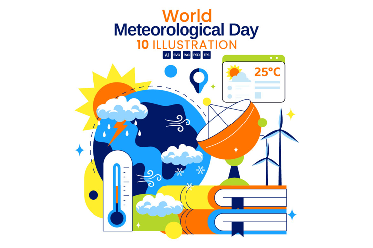 10 World Meteorological Day Illustration