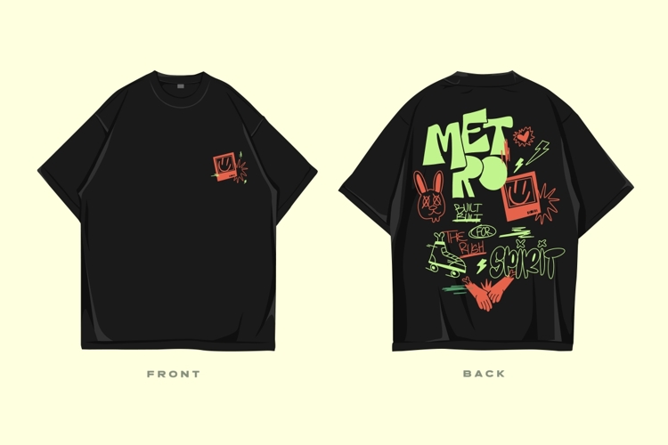 Urban Streetwear Graffiti Graphic T-shirt