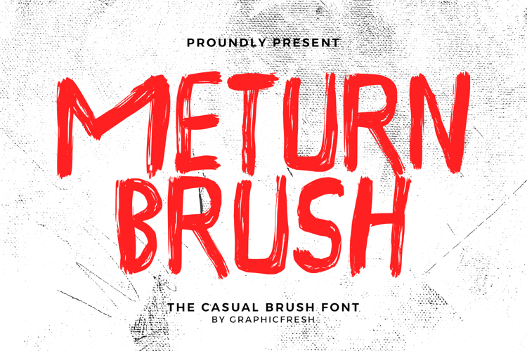 Meturn - The Casual Brush Font