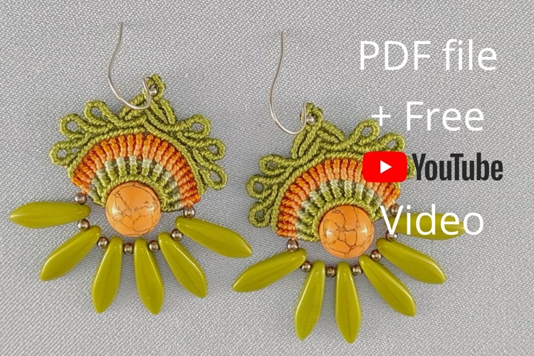 Micro Macrame Earrings with Daggers DIY YouTube Transcript