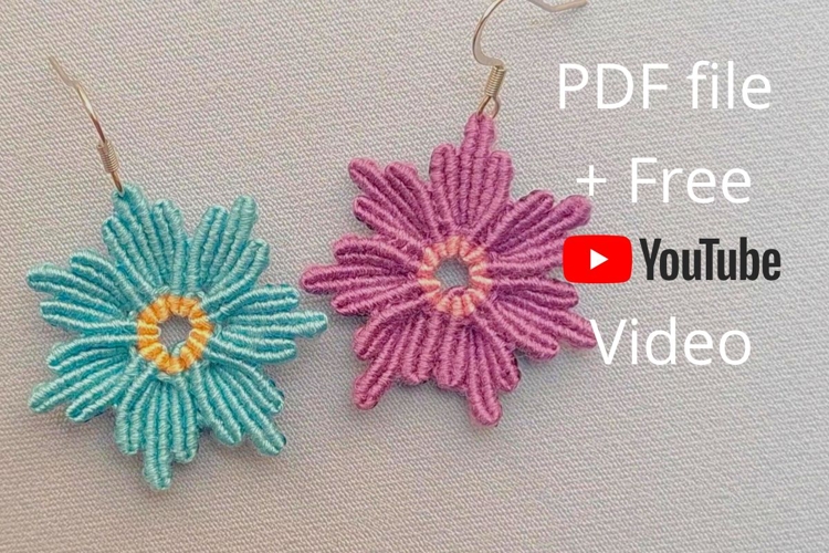 Micro Macrame Blue Flower DIY YouTube Transcript