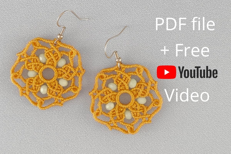 Micro Macrame Star Earrings Part II DIY YouTube Transcript