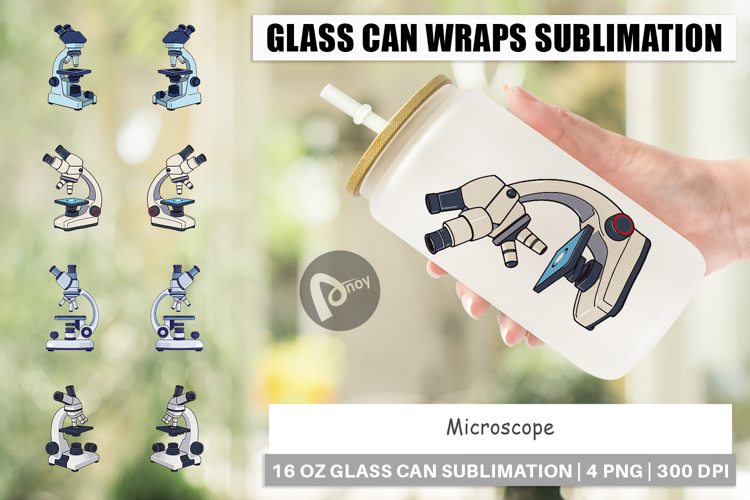 Glass Can Lab Microscope