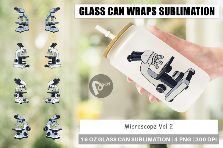 Glass Can Lab Microscope