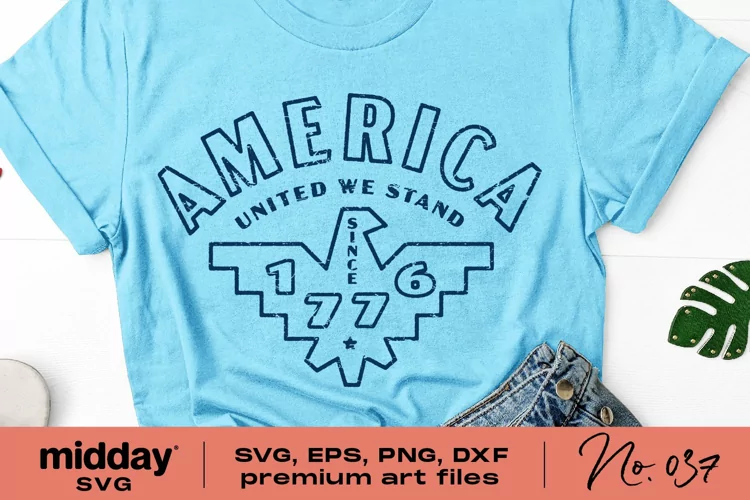 America Svg, United We Stand 1776, 4th of July Svg, Png Dxf