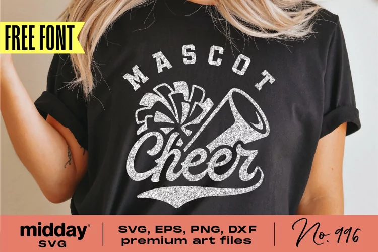 Cheerleading Team Template, Cheerleader, Cheer Cone Pom Pom