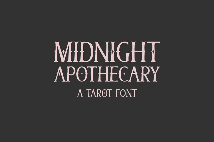 Midnight Apothecary Serif Font - A Tarot Font