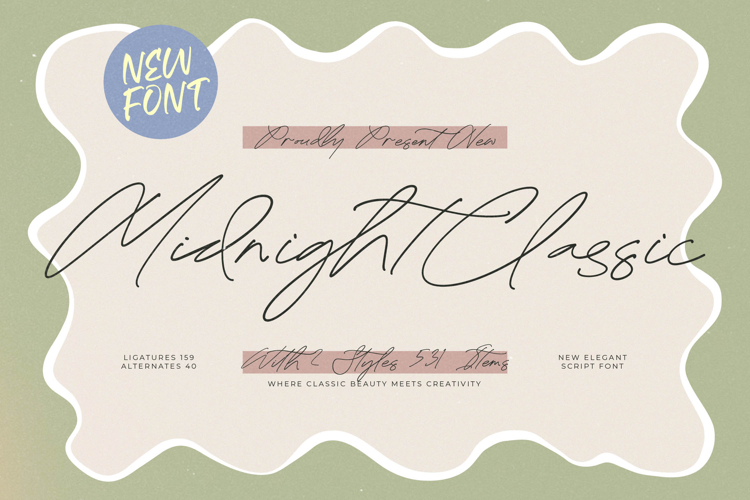 Midnight Classic - Elegant Script Font