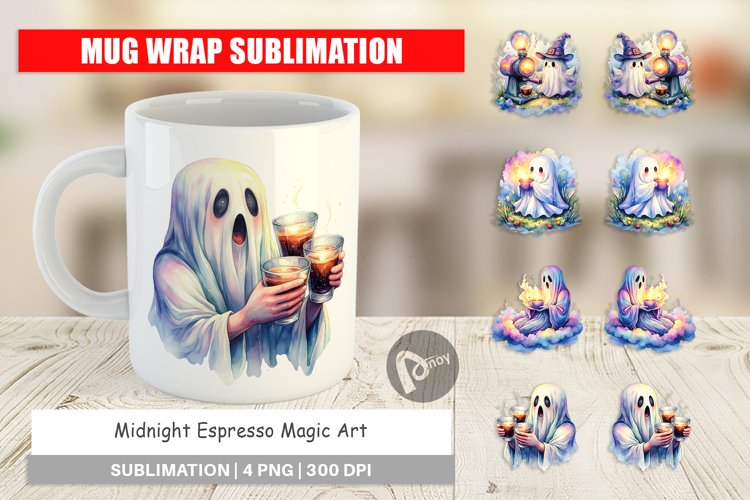 Midnight Espresso Magic Art Mug Wrap