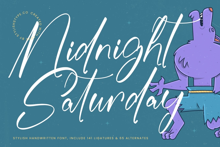 Midnight Saturday - Stylish Handwritten Font