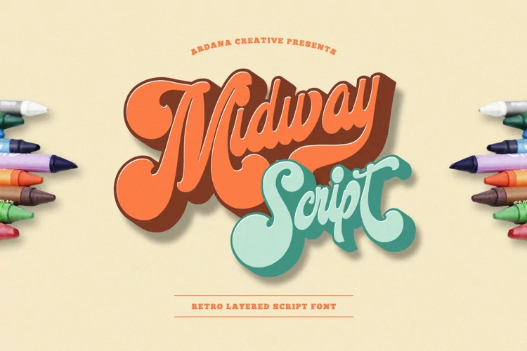 Midway | Retro Script Font