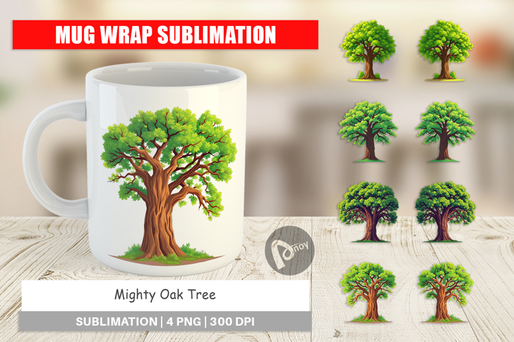 Mug Wrap Mighty Oak