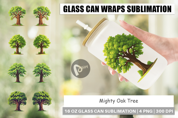 Glass Can Mighty Oak