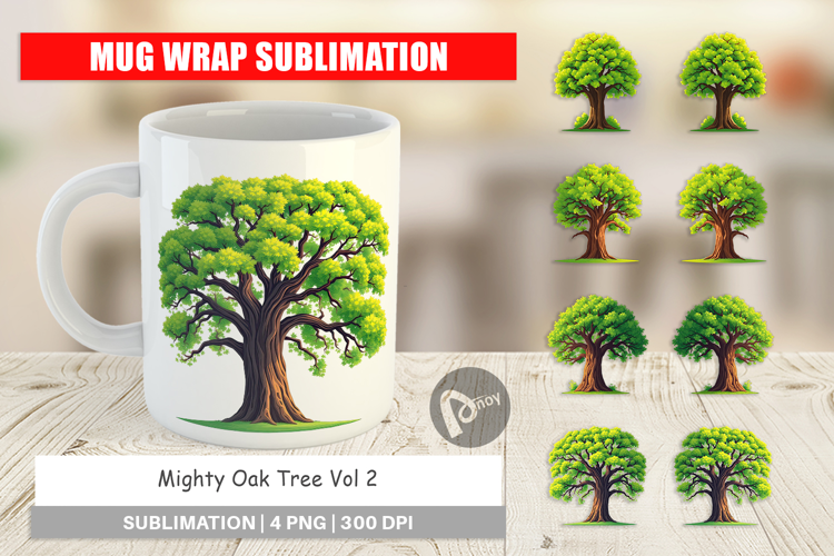 Mug Wrap Mighty Oak