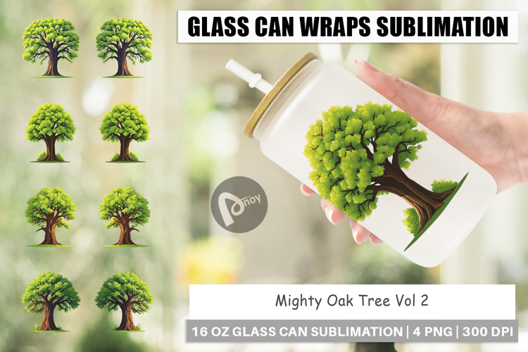 Glass Can Mighty Oak