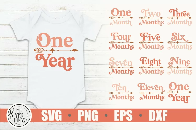 Baby Milestones svg | Boho baby SVG