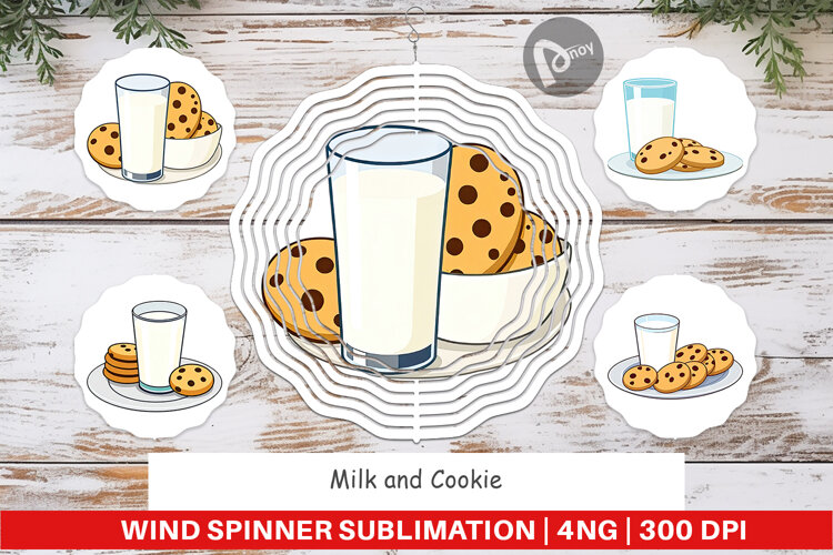 Wind Spinner Milk and Cookie example image 1