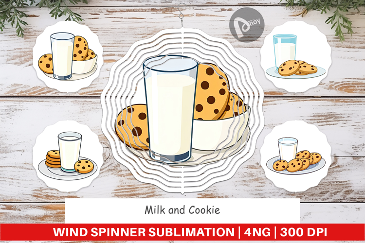 Wind Spinner Milk and Cookie