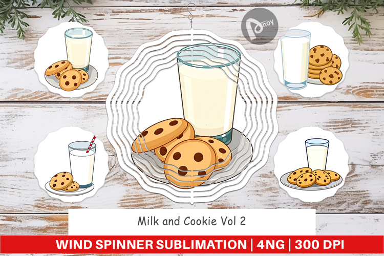 Wind Spinner Milk and Cookie