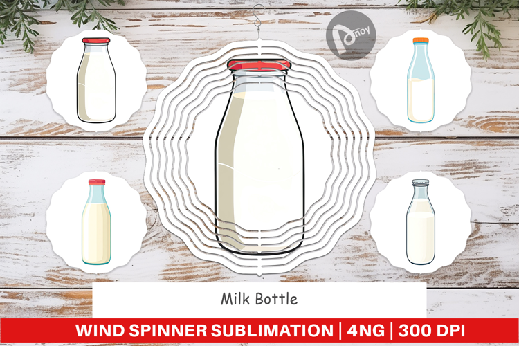 Wind Spinner Milk Bottle