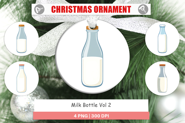 Ornament Milk Bottle