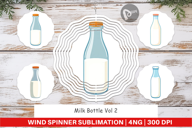 Wind Spinner Milk Bottle
