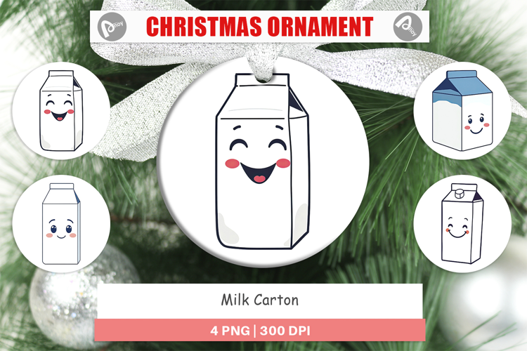 Ornament Milk Carton