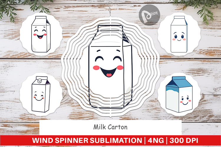 Wind Spinner Milk Carton