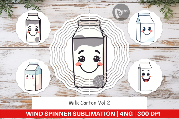 Wind Spinner Milk Carton example image 1