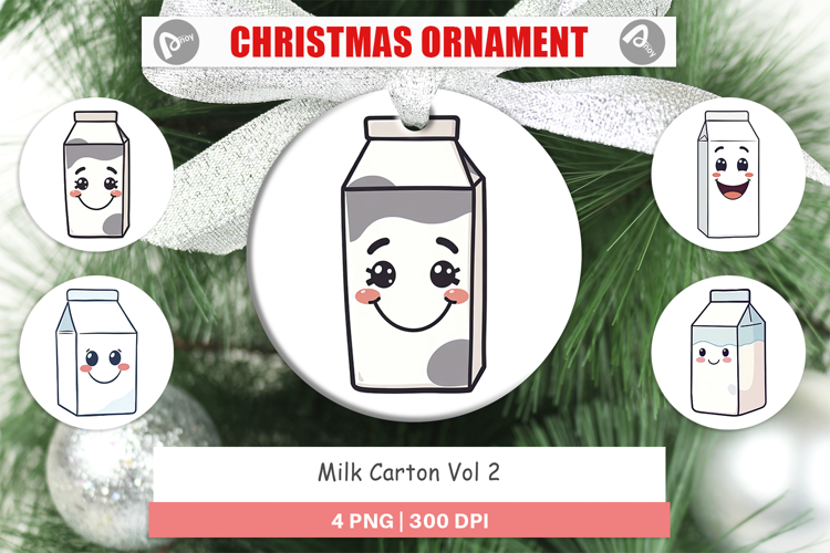 Ornament Milk Carton