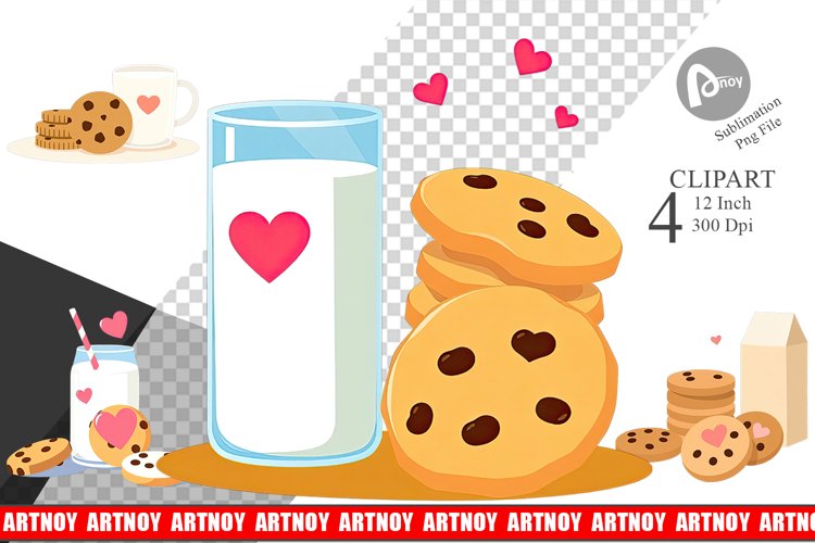 Milk Cookies Clipart