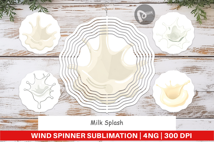Wind Spinner Milk Splash