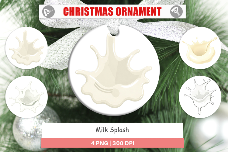 Ornament Milk Splash