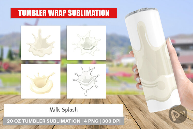 Tumbler Milk Splash example image 1