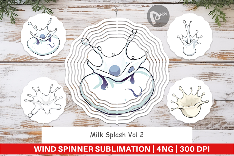 Wind Spinner Milk Splash