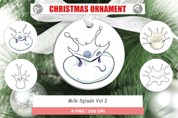 Ornament Milk Splash