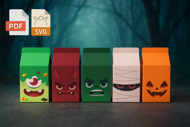 Halloween Kit Milk Boxes 2023