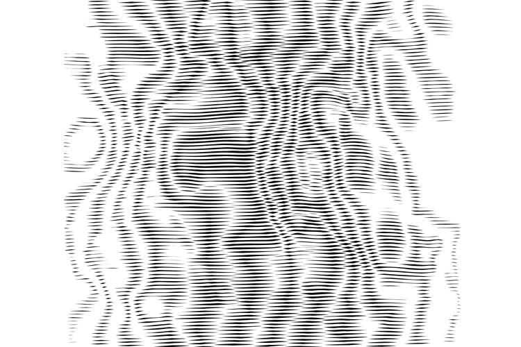 Moire background. Rippled surface. Vector halftone texture